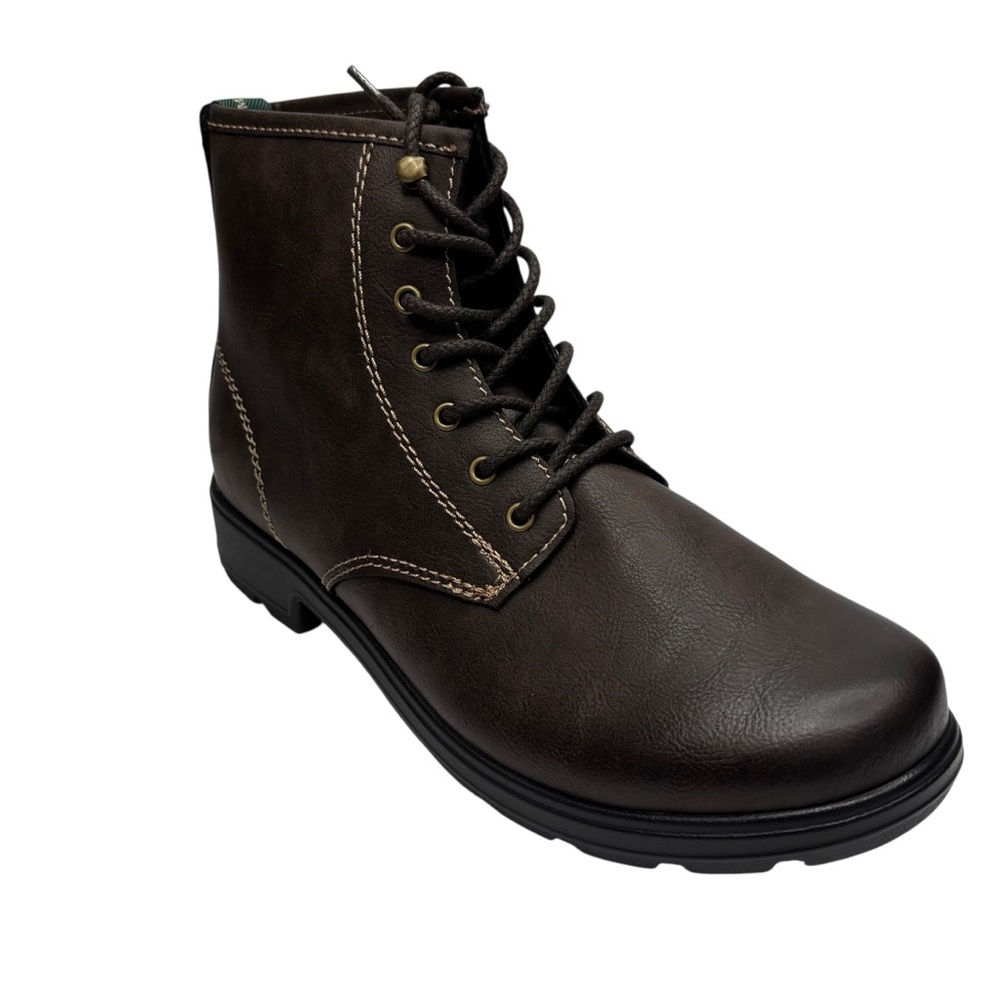 New Eastland Brandy Brown Combat Style Boots Lace-Up Women's Size 11M Men’s 9M